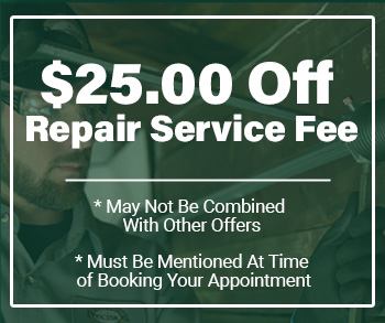 25 Dollars Off Repair Service Fee